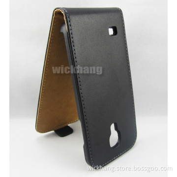 Genuine Leather Pouch Flip Case for Samsung Galaxy S4 I9500